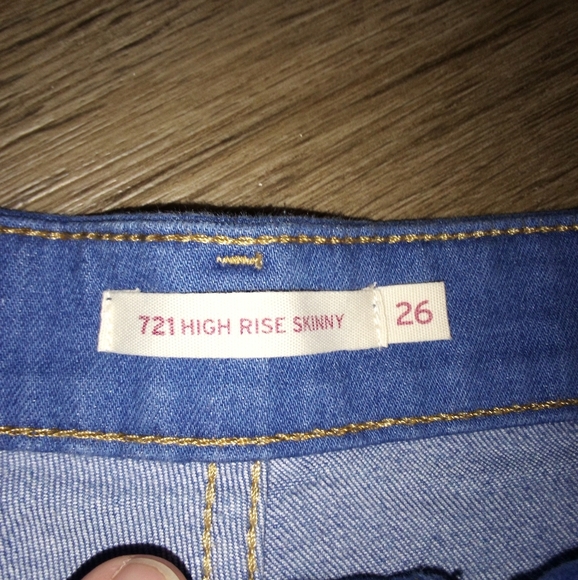 Levi Strauss 721 high rise skinny jeans - Picture 2 of 4